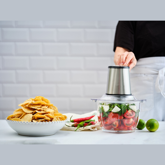 קוצץ חשמלי Master Slicer Pulse 2.0 300W - צבע נירוסטה-קוצץ ירקות-Slicer-סופר הום