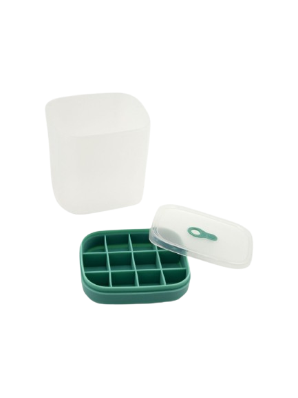 מגש קרח עם קופסת אחסון ומכסה 1 ליטר-תבנית לקרח-Soltam סולתם-סופר הום