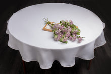 טען תמונה לצפייה בגלריה, מפת שולחן פאולינה - במגוון צבעים-מפת שולחן-ASHRAM-עגולה 180 ס"מ-לבן-סופר הום