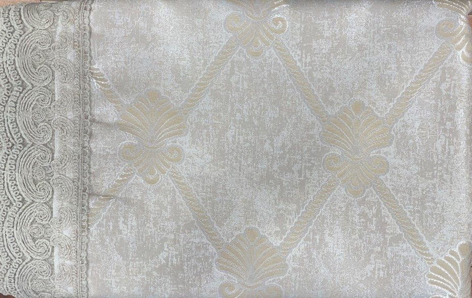 מפת שולחן איכותית -2 צבעים-מפת שולחן-SUPERHOME סופרהום-קטן: 300/160 ס"מ-בז'-סופר הום