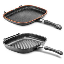 טען תמונה לצפייה בגלריה, Food appeal מחבת גריל כפולה ומתפרקת 32 ס"מ שיש שחור-מחבת גריל-Food Appeal-רגיל-סופר הום