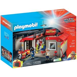 פליימוביל תחנת מכבי אש - מארז נשיאה 5663-Playmobil-סופר הום