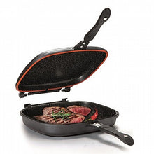 טען תמונה לצפייה בגלריה, Food appeal מחבת גריל כפולה ומתפרקת 32 ס"מ שיש שחור-מחבת גריל-Food Appeal-רגיל-סופר הום