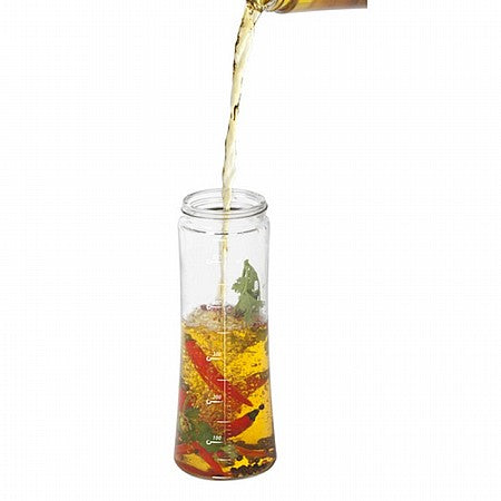 דיספנסר שמן / חומץ לחליטת תבלינים 550 מ"ל דגם Olivia-בקבוק שמן-Food Appeal-סופר הום