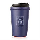 טען תמונה לצפייה בגלריה, כוס קפה תרמית עם תחתית ואקום למניעת נפילות 340 מ"ל מגוון צבעים-כוס תרמית-Food Appeal-כחולה-סופר הום