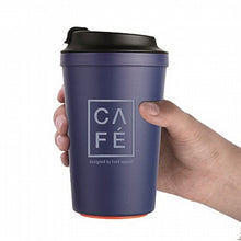 טען תמונה לצפייה בגלריה, כוס קפה תרמית עם תחתית ואקום למניעת נפילות 340 מ"ל מגוון צבעים-כוס תרמית-Food Appeal-אפורה-סופר הום