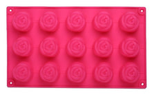 Load image into Gallery viewer, תבנית שקעים דגם פרח-תבנית סיליקון-MAMA-ורוד-סופר הום