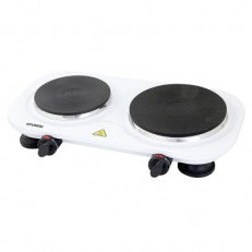 כירה חשמלית - כפולה /לבן 2500W-כירה חשמלית-Hyundai-סופר הום