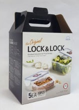 טען תמונה לצפייה בגלריה, סט 5 קופסאות LOCK&LOCK-קופסאות מטבח פלסטיק-Lock & Lock-סופר הום