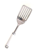 Load image into Gallery viewer, תרווד מחורץ קלאסיק - ידית סופטאצ' Soft touch-ששת נירוסטה-SUPERHOME סופרהום-לבן-סופר הום