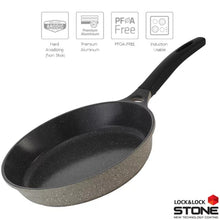 טען תמונה לצפייה בגלריה, סדרת מחבתות בציפוי שיש קרמי STONE - מגוון גדלים-מחבתות אלומיניום-Lock & Lock-מחבת קוטר 20 ס״מ-סופר הום