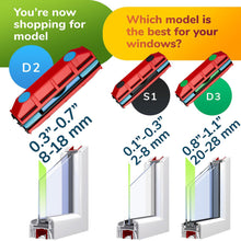 Load image into Gallery viewer, גליידר D2 | מנקה חלונות דו צדדי מגנטי – לחלונות בעלי זכוכית כפולה-מנקה חלונות מגנטי-Tyroler-סופר הום
