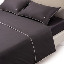 Load image into Gallery viewer, NAUTICA סט מצעים כותנה איכות פרימיום במגוון צבעים-סט יחיד-NAUTICA-אפור+מסגרת לבנה-יחיד-סופר הום