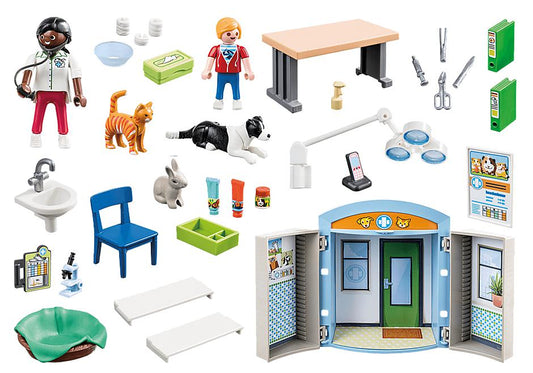 מרפאת חיות מארז נשיאה 70309-פליימוביל-Playmobil-סופר הום