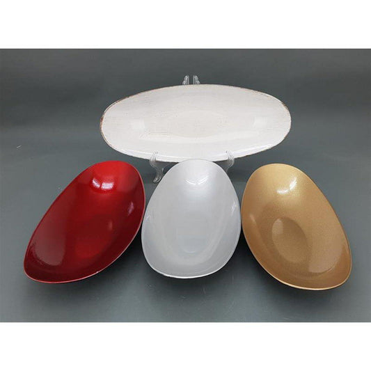 מגש "סירה" 7.5*22*40 ס"מ מגוון צבעים-הגשה פלסטיק-CASA BELLA-זהב-סופר הום