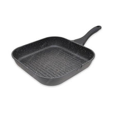 טען תמונה לצפייה בגלריה, Mineral stone מחבת יציקת אלומניום בציפוי שיש במגוון גדלים מסדרת-מחבתות אלומיניום-Soltam סולתם-מחבת גריל 5.5*28 ס"מ-סופר הום