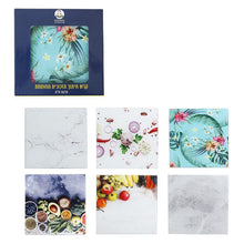 טען תמונה לצפייה בגלריה, קרש חיתוך מזכוכית מחוסמת מגוון גדלים ודגמים-קרש חיתוך-MAMA-קטן- 18/18 ס״מ-סופר הום