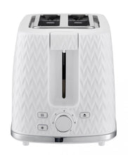 טען תמונה לצפייה בגלריה, מצנם 2 פרוסות מהודר זיג זג דגם SE-561-מצנם-SELMOR-לבן-סופר הום