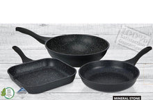 טען תמונה לצפייה בגלריה, Mineral stone מחבת יציקת אלומניום בציפוי שיש במגוון גדלים מסדרת-מחבתות אלומיניום-Soltam סולתם-מחבת קוטר 20 ס”מ-סופר הום