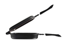 טען תמונה לצפייה בגלריה, Food appeal מחבת גריל כפולה ומתפרקת 32 ס"מ שיש שחור-מחבת גריל-Food Appeal-רגיל-סופר הום