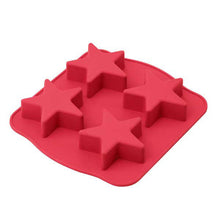 טען תמונה לצפייה בגלריה, תבנית אפיה סיליקון לאפית עוגיות מאפינס בצורת כוכבים-תבנית סיליקון-Silicolife-סופר הום
