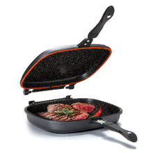 טען תמונה לצפייה בגלריה, Food appeal מחבת גריל כפולה ומתפרקת 32 ס"מ שיש שחור-מחבת גריל-Food Appeal-רגיל-סופר הום