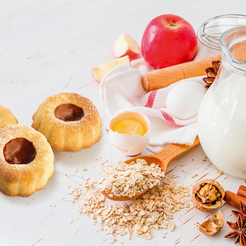 תבנית אפיה סיליקון למאפינס עם 4 שקעים בצורת פרח-תבנית סיליקון-Silicolife-סופר הום