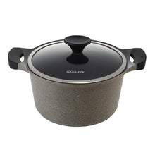 Load image into Gallery viewer, STON סירי יציקה וסוטז' בציפוי אבן שיש במגוון גדלים מסדרת-סירי אלומיניום-Lock & Lock-סיר יציקה 20 ס״מ, 3 ליטר, stone-סופר הום