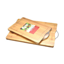 Load image into Gallery viewer, קרש חיתוך במבוק עם ידית נירוסטה- 3 גדלים-קרש חיתוך-ROSE&STEIN-גדול 40*30-סופר הום