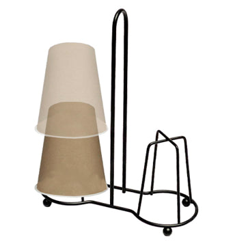 מתקן כוסות ברזל שחור-מתקן כוסות-ARTEX HOME-סופר הום