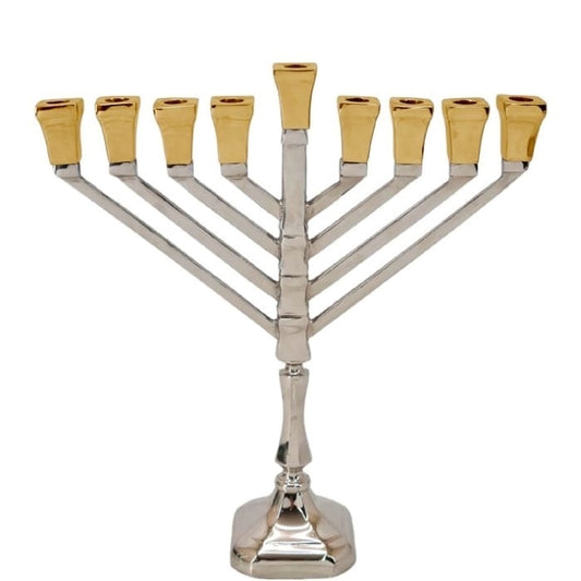 חנוכייה "BRASS NICKEL GOLD" דגם חב״ד-חנוכיות-סופר הום-סופר הום