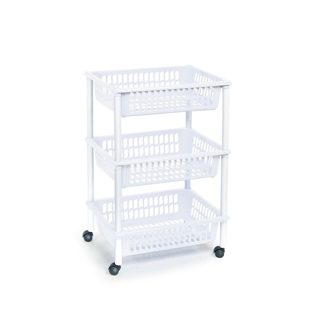 עגלת אכסון שלוש קומות-עגלת ירקות-Plasticforte-סופר הום