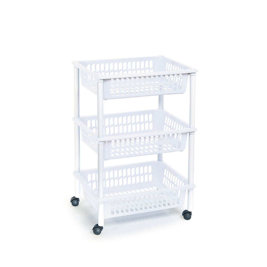 עגלת אכסון שלוש קומות-עגלת ירקות-Plasticforte-סופר הום