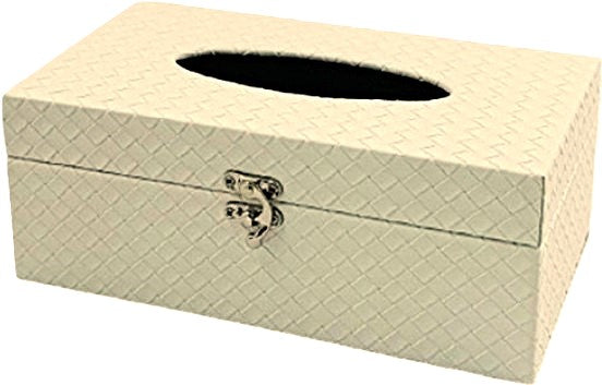 קופסת טישו דמוי עור במגוון צבעים-קופסת טישו-אבי מתנות-שמנת-סופר הום