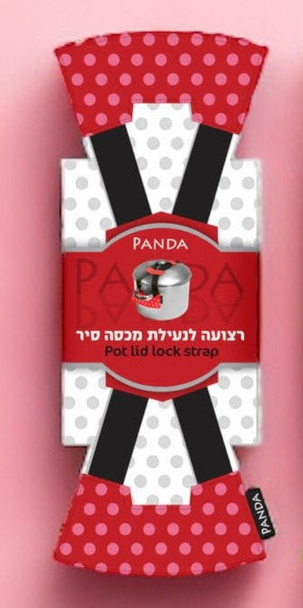 רצועה לנעילת מכסה סיר-מכסה לסיר-Panda-אדום-סופר הום