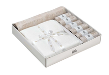 טען תמונה לצפייה בגלריה, מארז מפת שולחן 260 ס"מ + ראנר 120X45 ס"מ + 6 מפיות 40X40 ס"מ-מארז מפה ומפיות-Food Appeal-סופר הום
