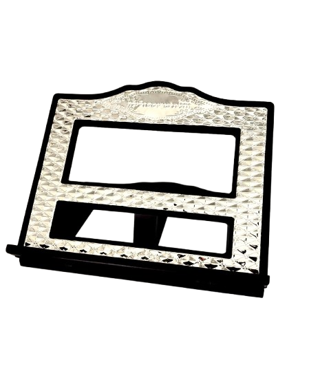 סטנדר עץ מוכסף-סטנדר שולחני-אבי מתנות-סופר הום