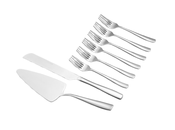 סט עוגה ( 8) חלק סכין, מרית ומזלגות נירוסטה-סט סכו"ם לעוגה-Soltam סולתם-סופר הום