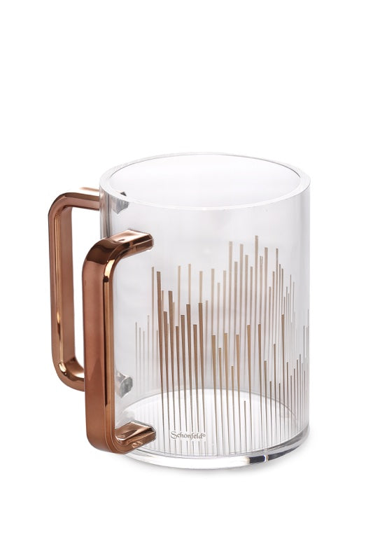 נטלה אקרילית מהודרת בעיטור פסים - מגוון צבעים-נטלה אקרילי-סופר הום-רוזגולד-סופר הום