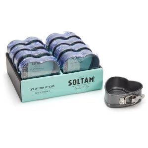 תבנית לב מיני 12*4.5 ס"מ-תבנית קפיץ-Soltam סולתם-סופר הום