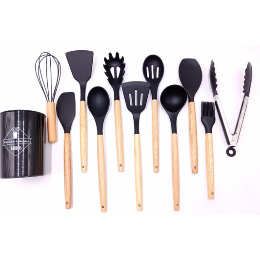 סט כלי ששת במעמד מעוצב - 12 חלקים-ששת סיליקון / פלסטיק-Fresco-סופר הום