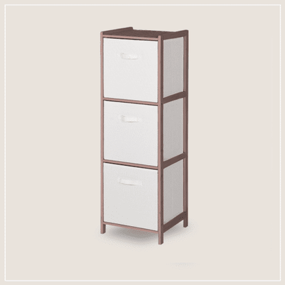 מעמד 3 מגירות דגם BAMBOO-מגירון רחב-Via Home-סופר הום