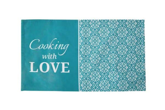 מגבת מטבח עם כיתוב "COOKING WITH LOVE"-מגבת מטבח-Fennoma-סופר הום