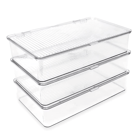 אחסונית אקרילית עם מכסה למקרר-ארגוניות למקרר-BEN AMI-סופר הום