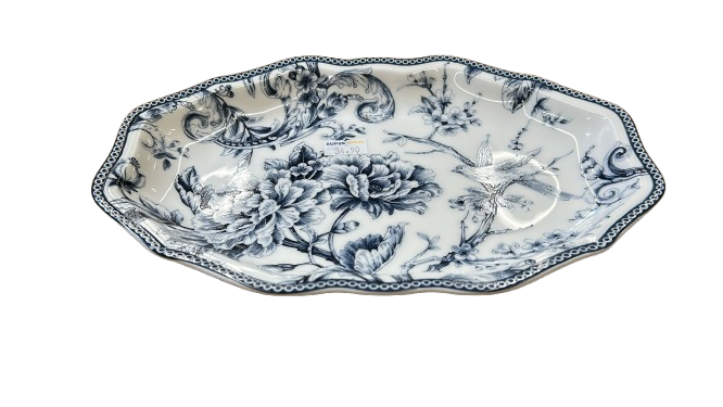 פלטה אובלית BONE CHINA LIMOGES - מגוון גדלים-הגשה פורצלן-GOLYAN-3*22*31 ס"מ-סופר הום
