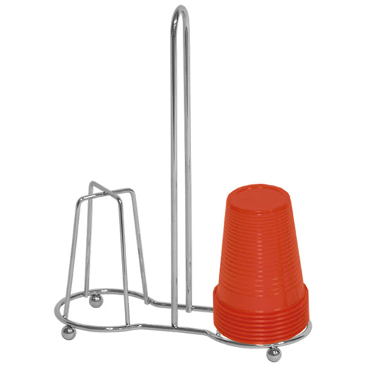 מעמד לכוסות חד פעמיות - כרום-מתקן כוסות-ARTEX HOME-סופר הום