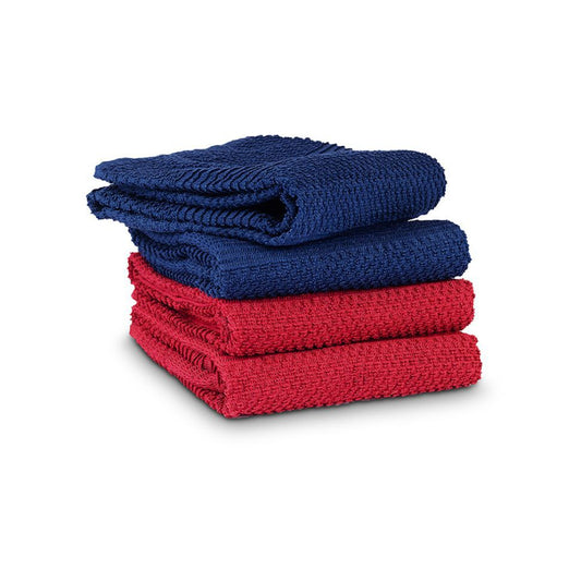 סט 2 מגבות מטבח - כחול ואדום-מגבות מטבח-Food Appeal-סופר הום