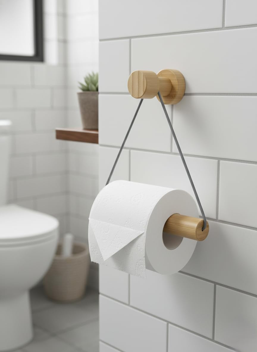 מתקן נייר טואלט מבמבוק-מתקן נייר טואלט לקיר-א. לויזון-סופר הום