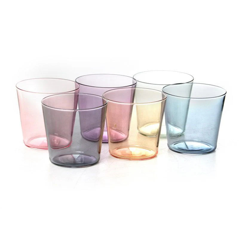 סט 6 כוסות שתיה קרה-כוסות זכוכית-סופר הום-סופר הום