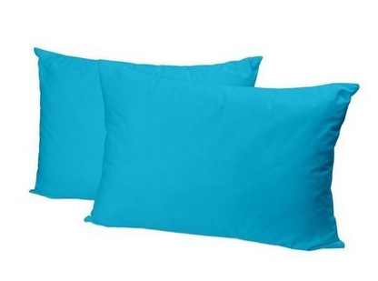 זוג ציפיות כותנה 50*70 ס"מ - מגוון צבעים-ציפיות-Via Home-תכלת-סופר הום